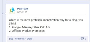 DevsTeam's Poll about Google Adsense and Affiliation