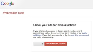 google manual action