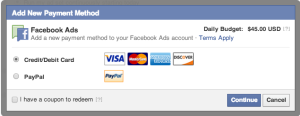 payment for facebook ads Bangladesh